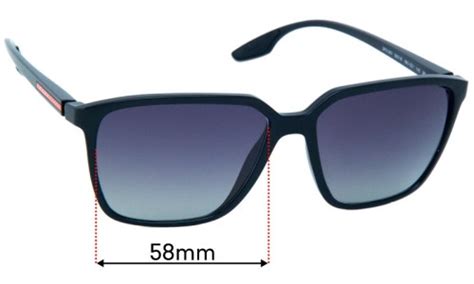 Replacement Lenses for Prada SPS06V 58mm by Sunglass Fix™